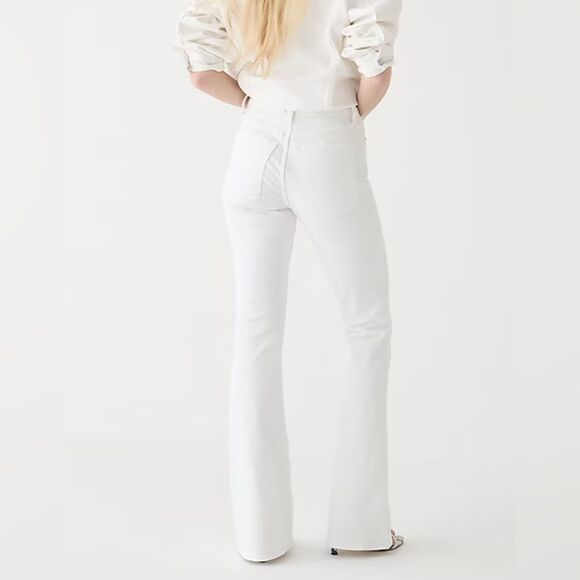 J.Crew Tall Skinny flare jean in white wash NWT Size T30 - Picture 2 of 9